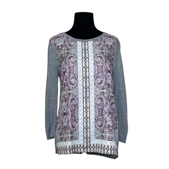 41 Hawthorn front floral panel long sleeves blouse size Small - Picture 9 of 9